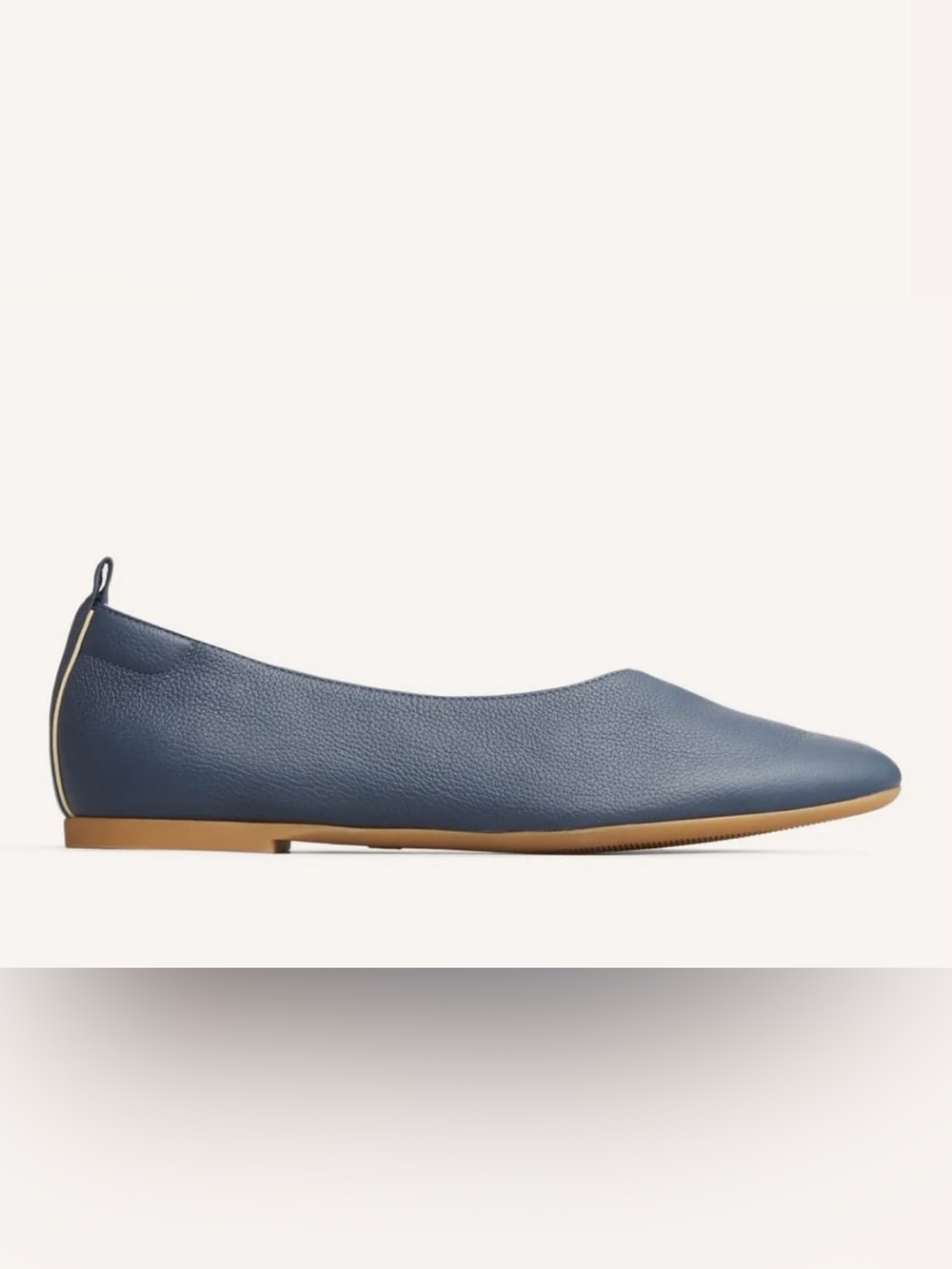 Everlane The Day Glove Navy Blue Leather Slip-On Flat Size 8.5